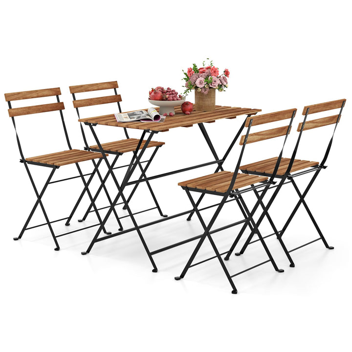 Giantex 5 Piece Outdoor Dining Table Set for 4