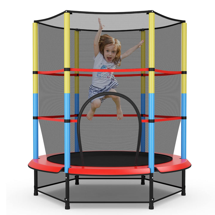 Giantex 55" Kids Trampoline with Safety Enclosure Net