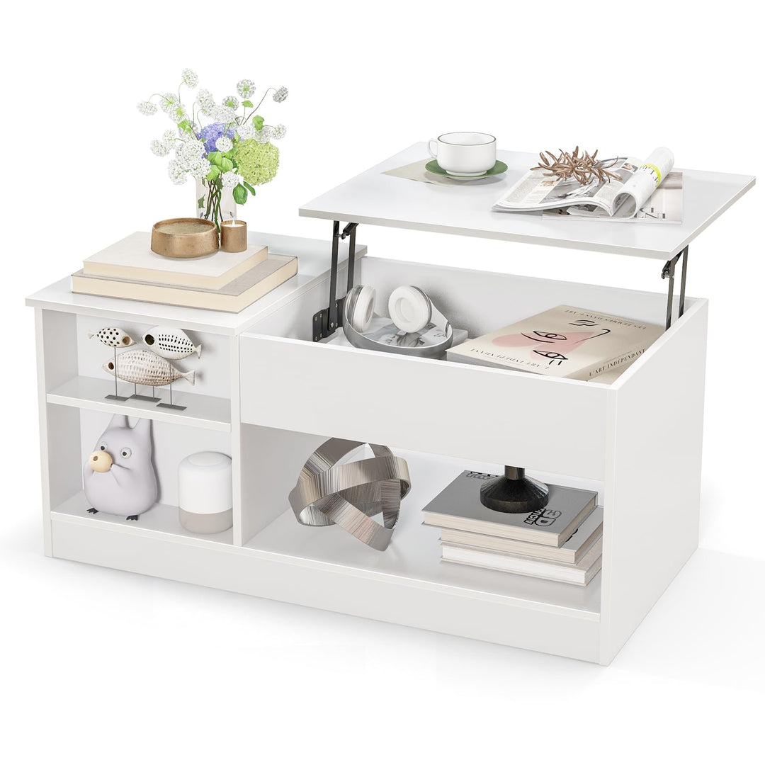 Giantex Lift-Top Coffee Table, Modern Center Table w/Lift Tabletop, Open &amp; Hideaway Compartments