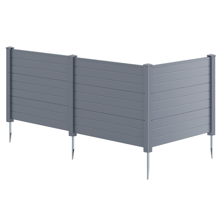 Giantex No-Dig Air Conditioner Fence with Metal Stakes 48&