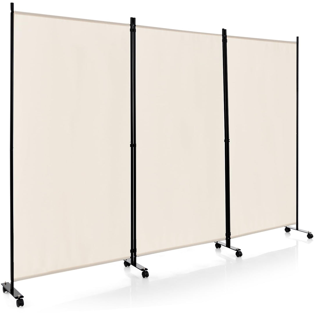 Giantex 3 Panel Room Divider with Wheels, 103&