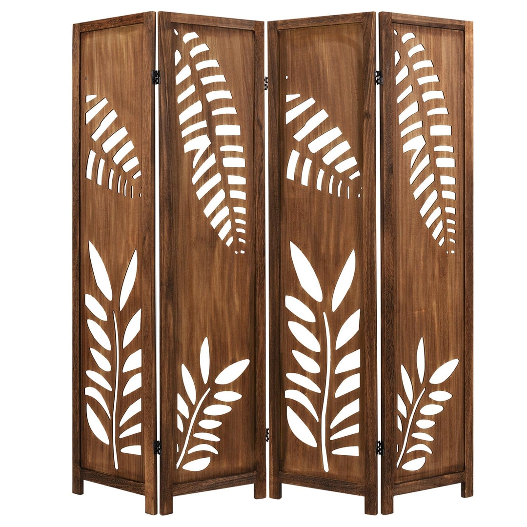 Giantex Room Divider 5.6 FT Folding Partition Stand with Double Action Metal Hinges