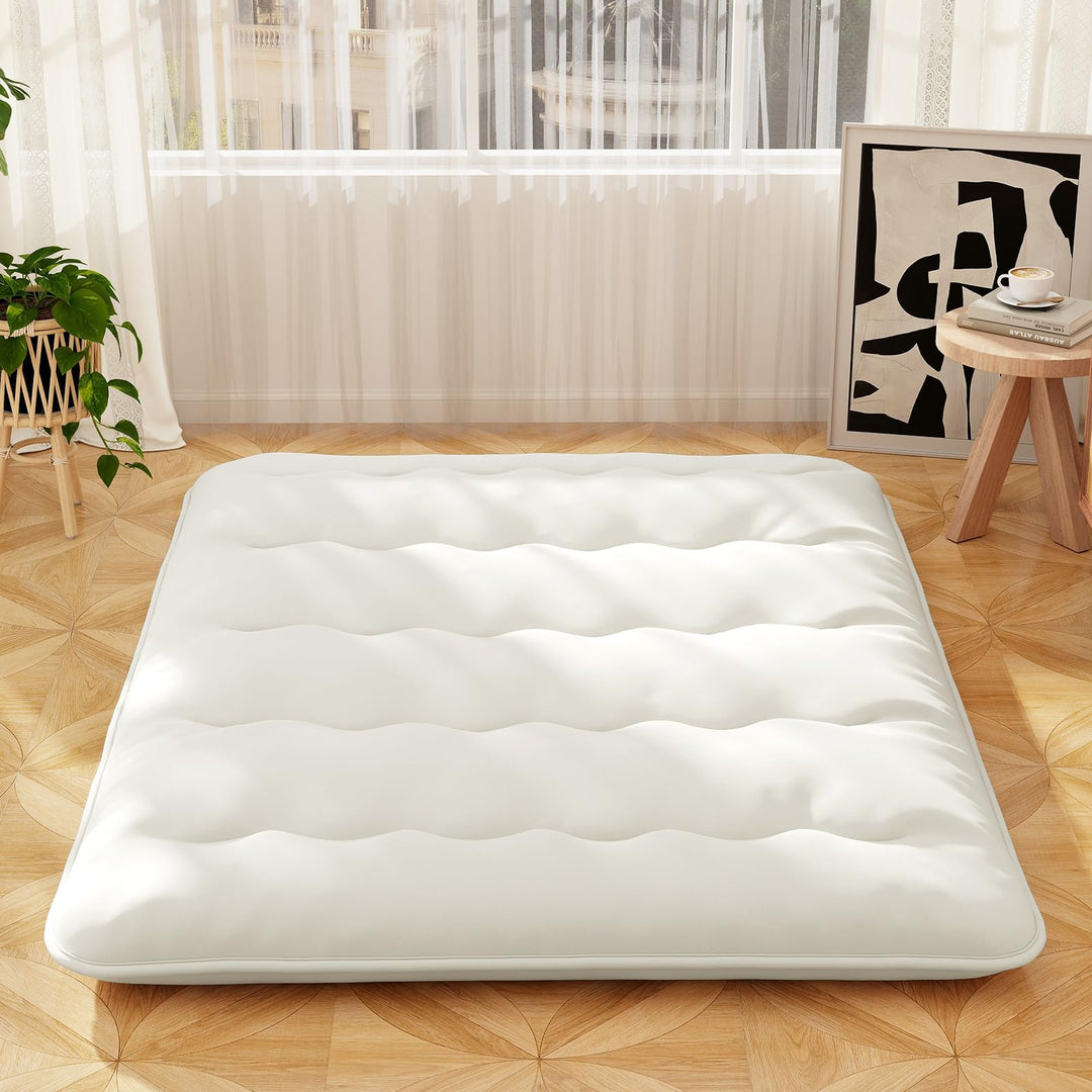 Giantex Japanese Floor Mattress, 4 Inch Futon Mattress with Washable Cover &amp; Storage Bag