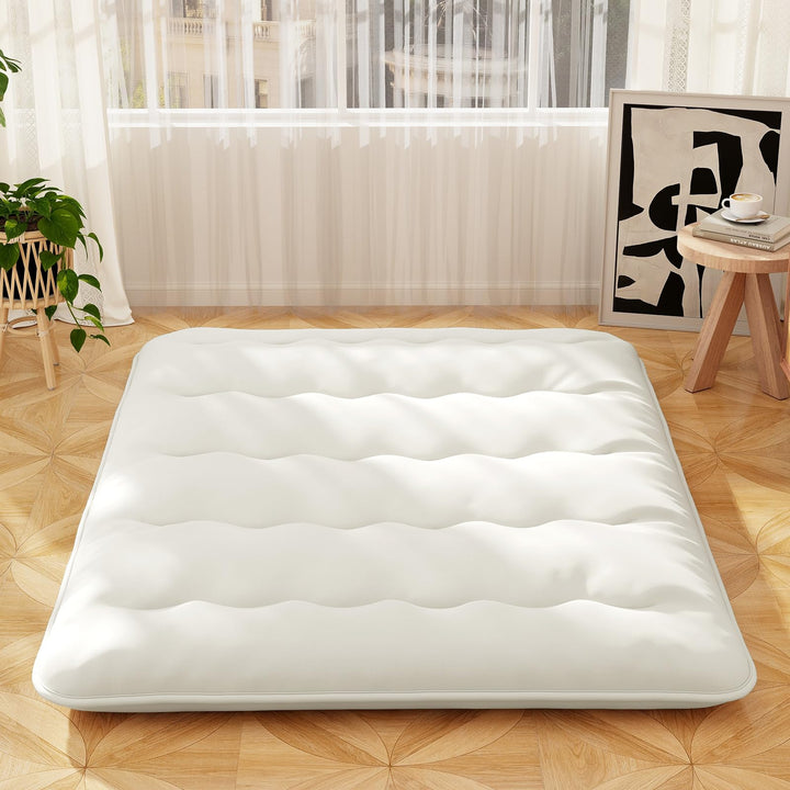 Giantex Japanese Floor Mattress, 4 Inch Futon Mattress with Washable Cover &amp; Storage Bag