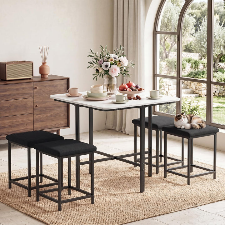 Giantex Space-Saving Kitchen Table and Chairs Set for 4