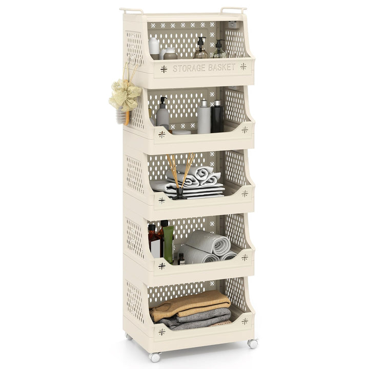 Giantex Rolling Laundry Cart with Wheels