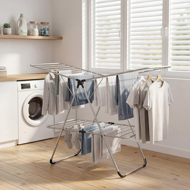 Giantex Foldable Clothes Drying Rack for Indoor and Outdoor Use