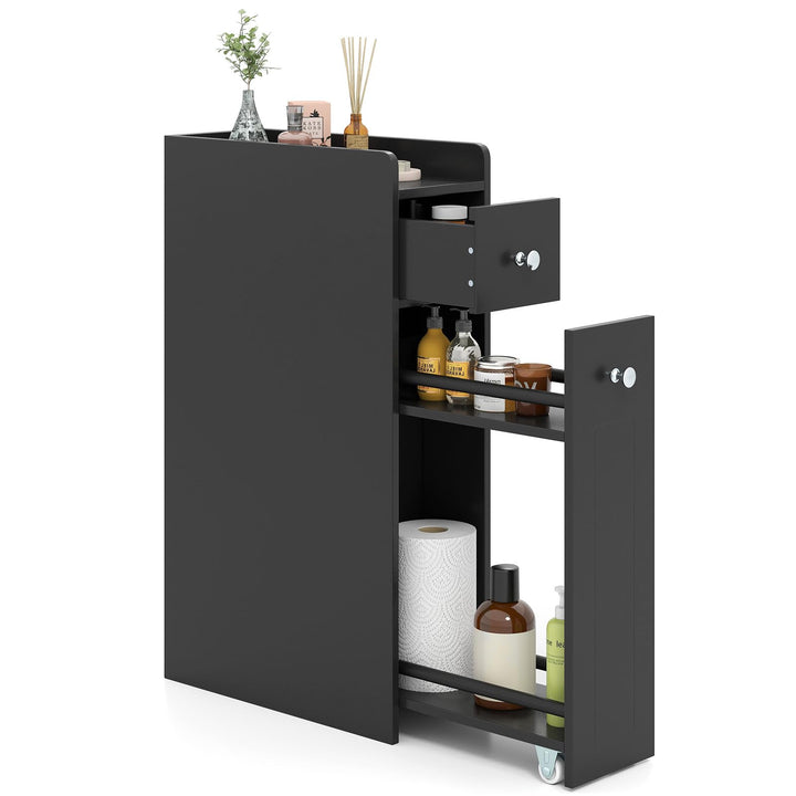 Giantex Slim Bathroom Storage Cabinet for Living Room