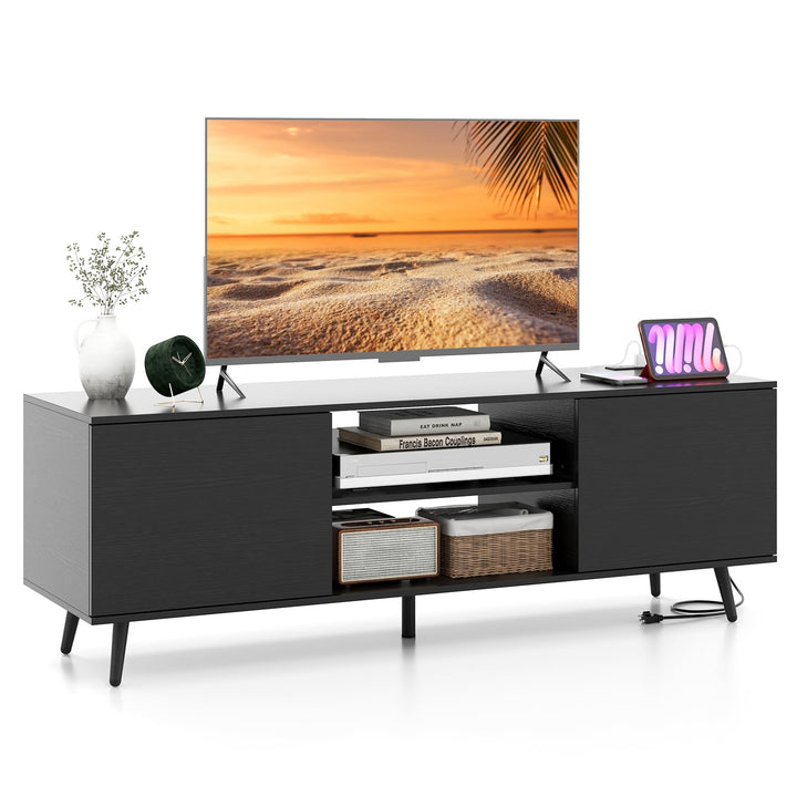 Giantex TV Stand with Power Outlet for TVs up to 60&