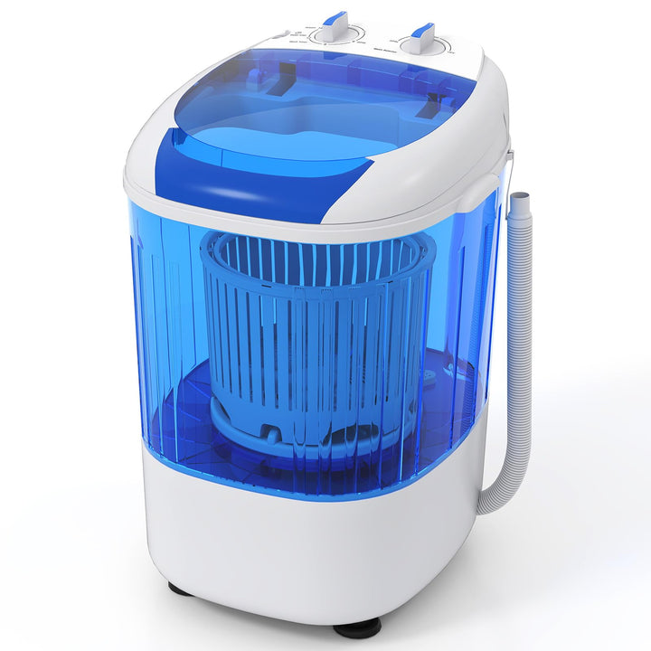 Portable Mini Semi-automatic Washing Machine with Spin Tub and Drain Hose 2.5 kg Capacity