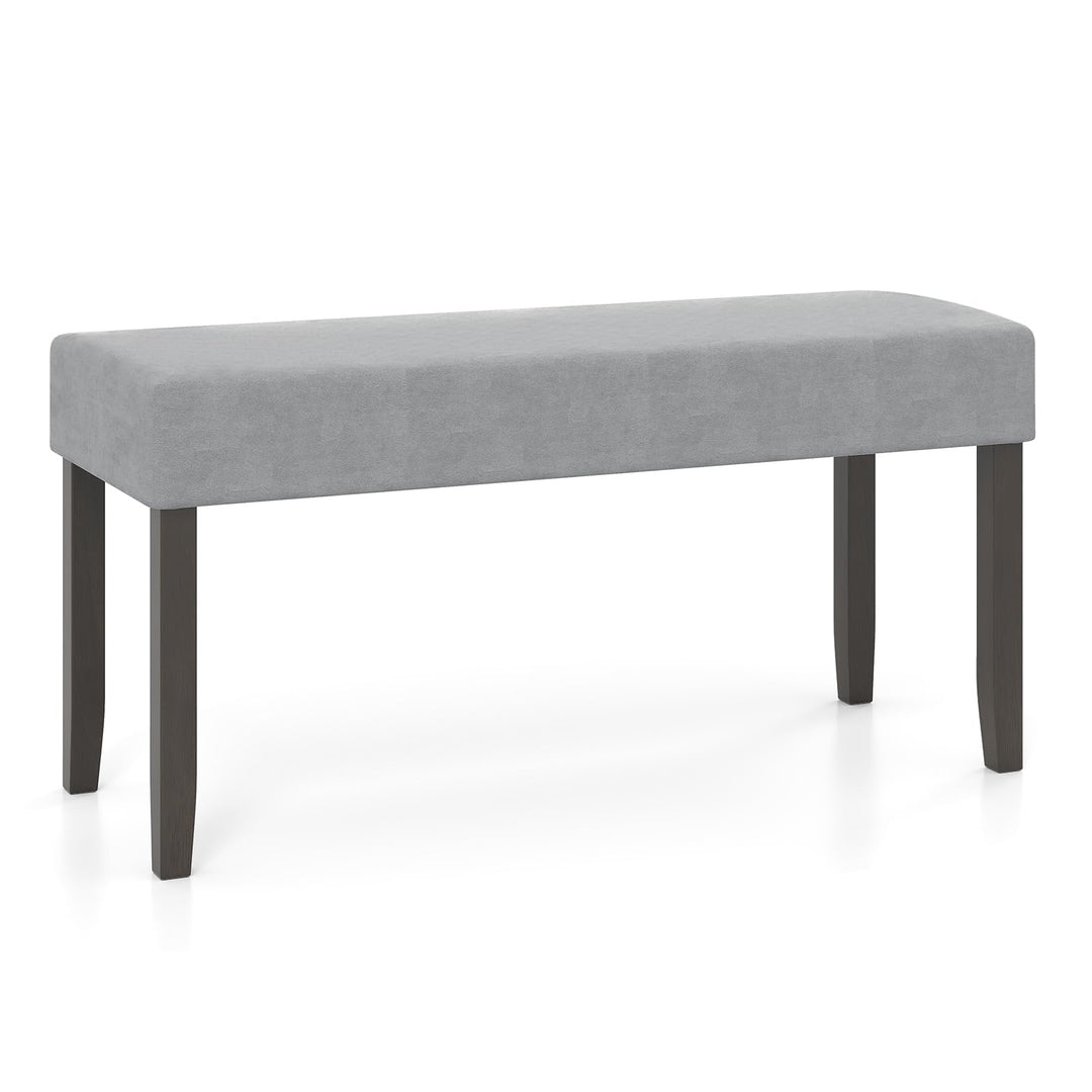 Giantex 40.5" Upholstered Entryway Bench with Padded Seat &amp; Solid Rubber Wood Legs Load 400Lbs