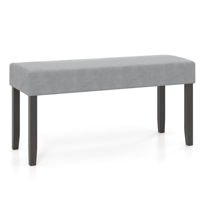 Giantex 40.5" Upholstered Entryway Bench with Padded Seat &amp; Solid Rubber Wood Legs Load 400Lbs