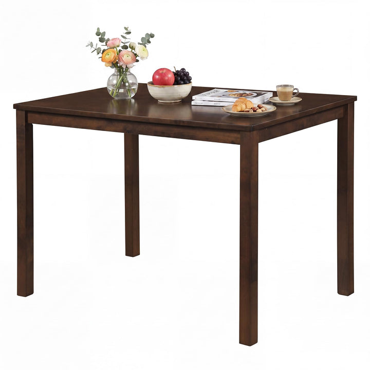 Giantex 43.5" Solid Rubber Wood Kitchen Table