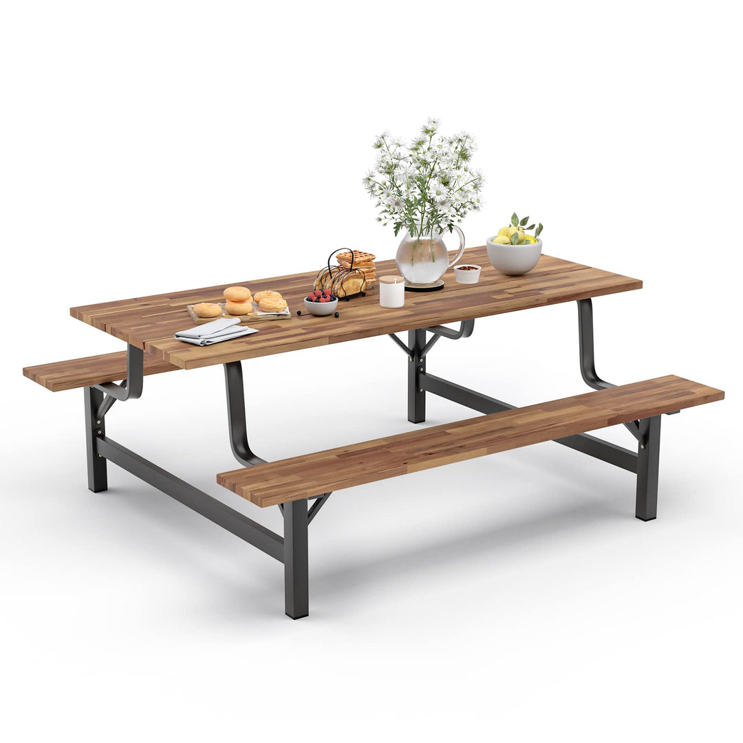 Giantex Picnic Table Bench Set for 6 or 4 Persons