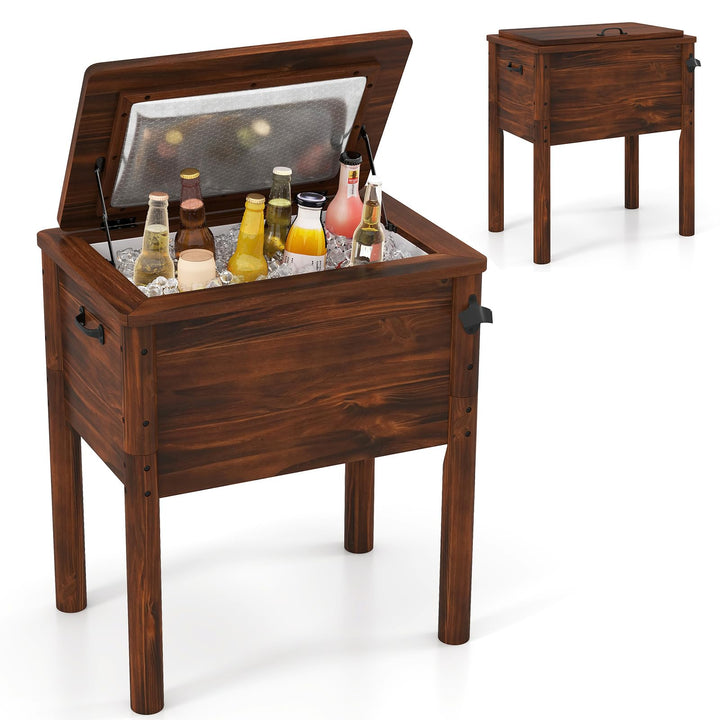 Giantex Wooden Patio Cooler