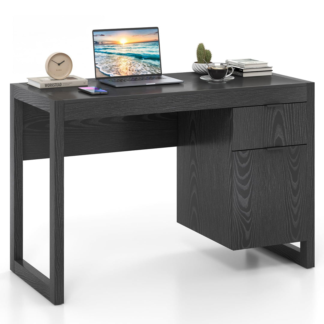 Giantex Computer Desk with Drawer &amp; Storage Cabinet