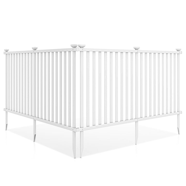 Giantex White Picket Fence - 2 Panels, 80&
