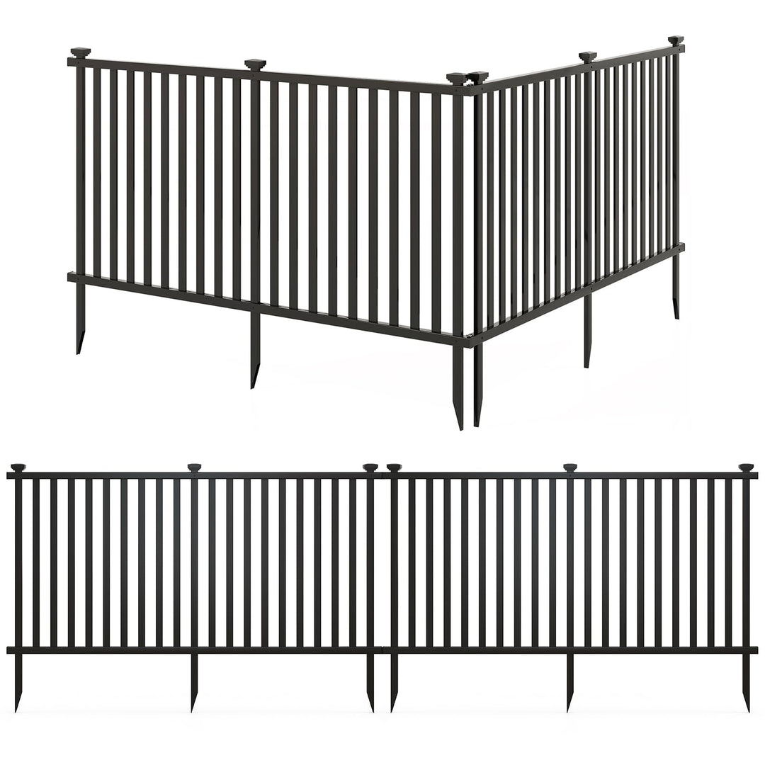 Giantex White Picket Fence - 2 Panels, 80&