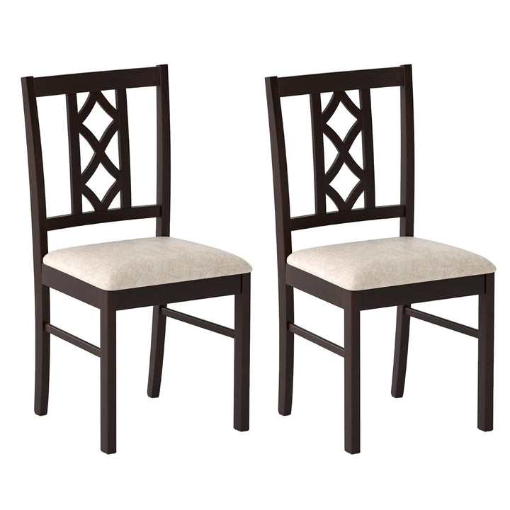 Giantex Dining Chairs Set of 2/4 Rubber Wood Dining Room Chairs