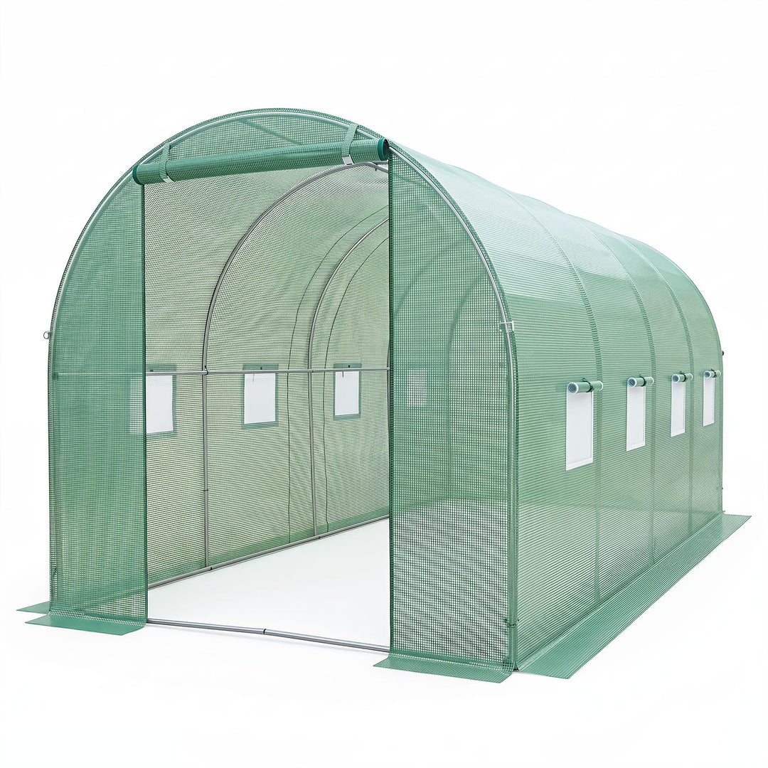 Giantex 15 x 7 x 7 ft Walk-in Tunnel Greenhouse for Outdoors