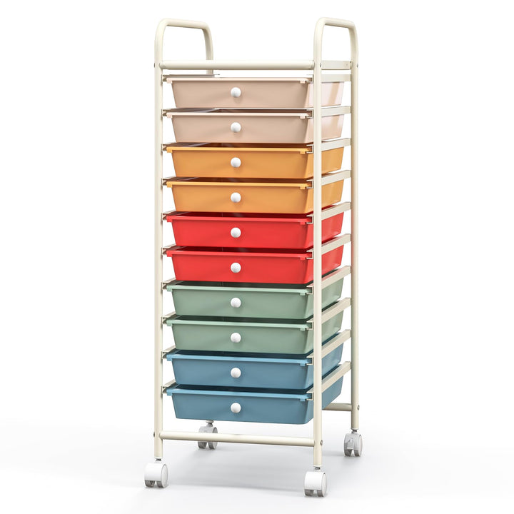 Giantex Rolling Storage Cart on Wheels with 10 Drawers
