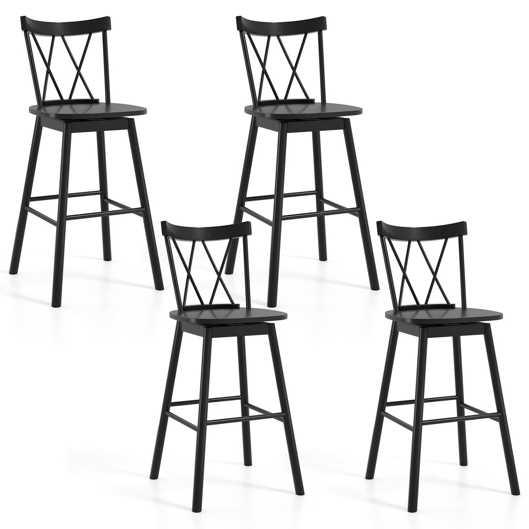 Giantex Windsor Bar Stools Set of 2/4(29"/24")