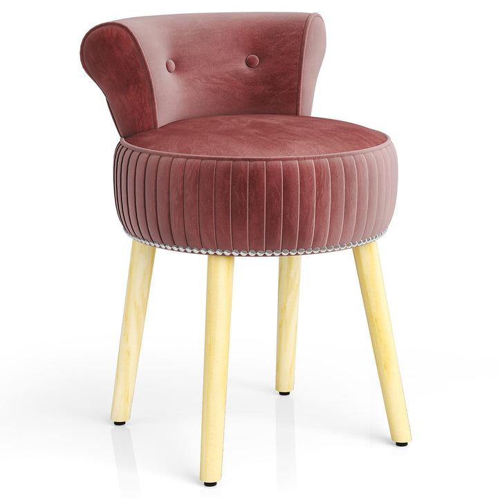 HARMAID Velvet Vanity Chair for Bedroom