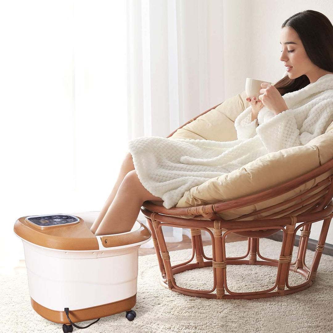 Giantex All in One Foot Spa Bath Massager w/Heating &amp; Surfing