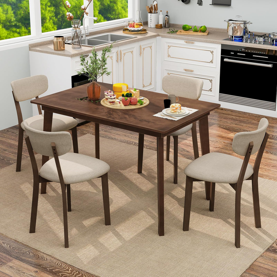 Giantex 48-Inches Rectangular Wooden Dining Table for 4