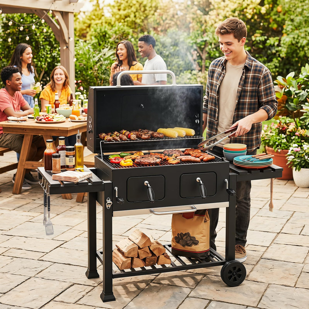Giantex Extra Large Charcoal Grill with Oversized 752 sq.in. Cooking Area