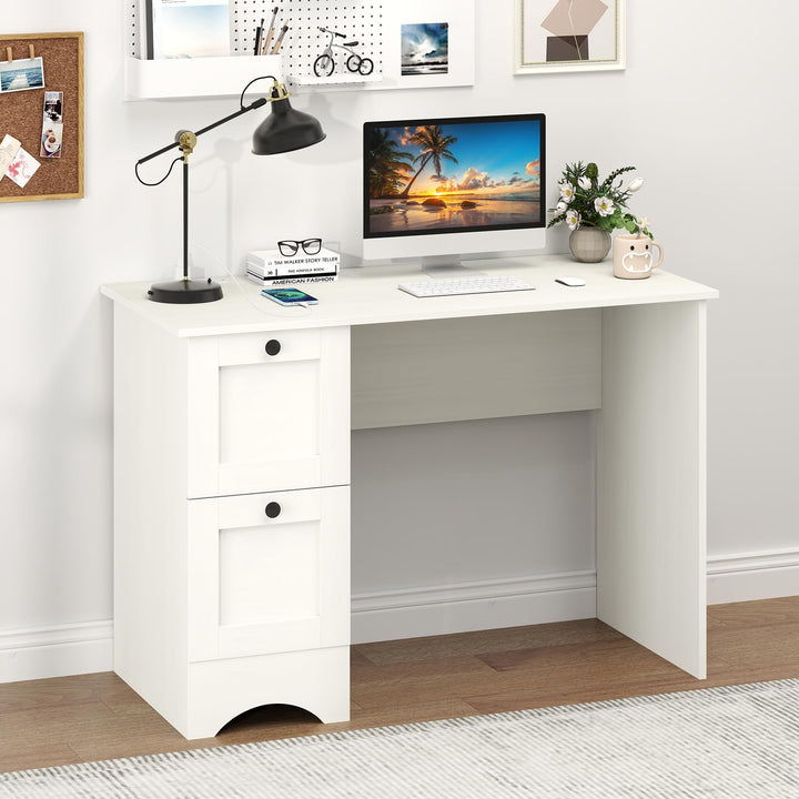 Giantex Computer Desk with 2 Drawers