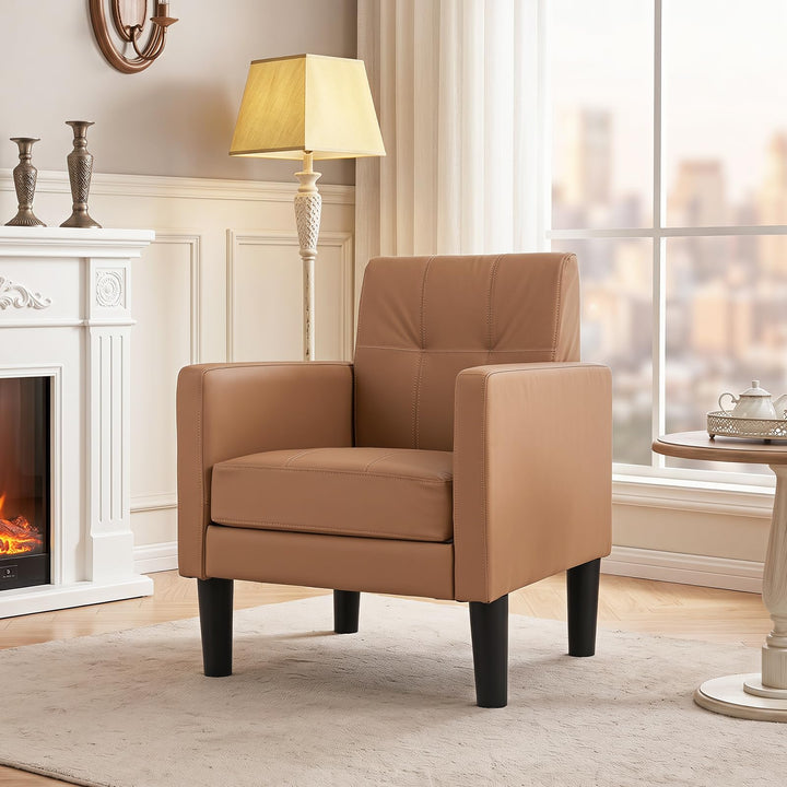 Giantex Modern Accent Chair with Removable Seat Cushion