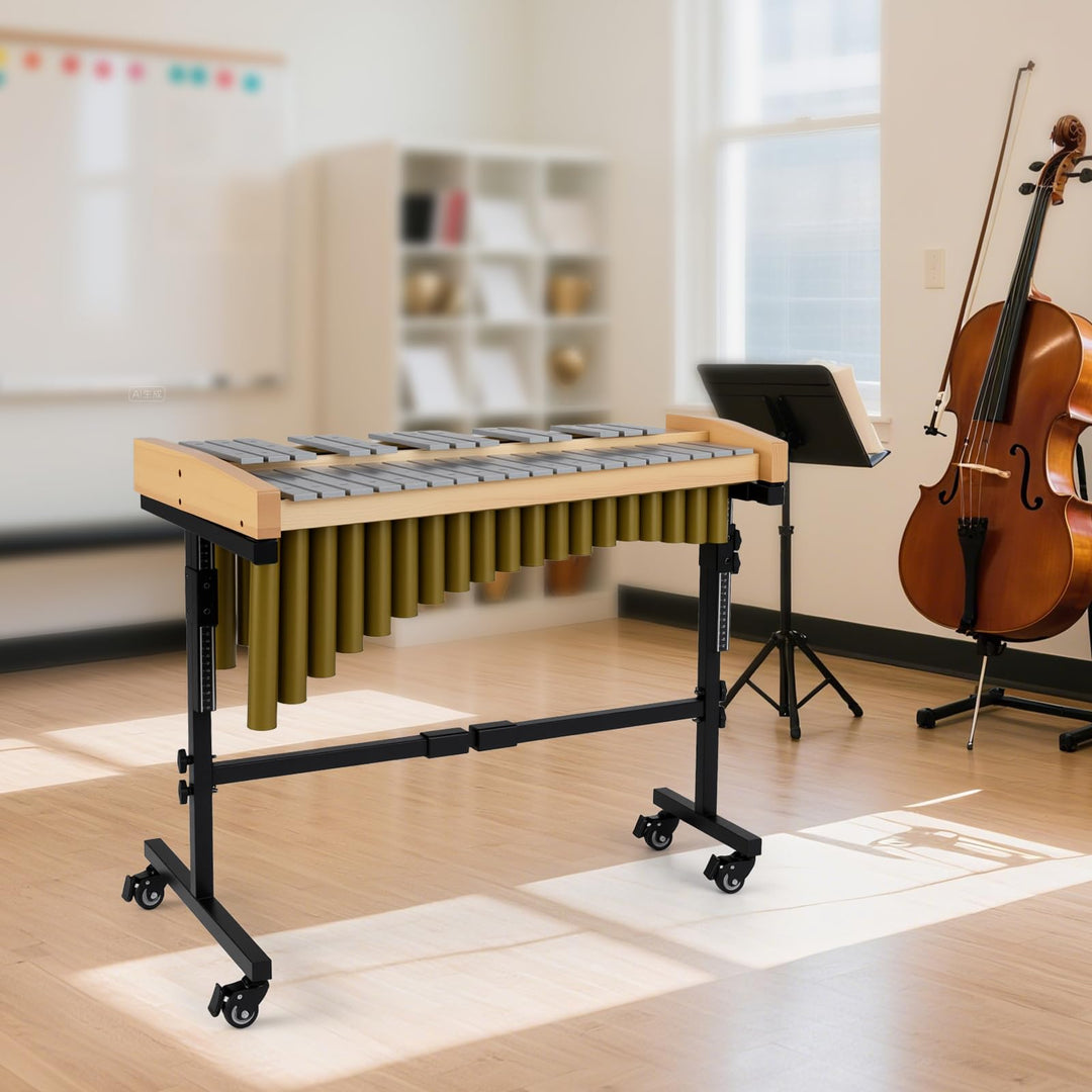 Giantex 32 Note Glockenspiel Marimba with Adjustable Stand &amp; Wheels