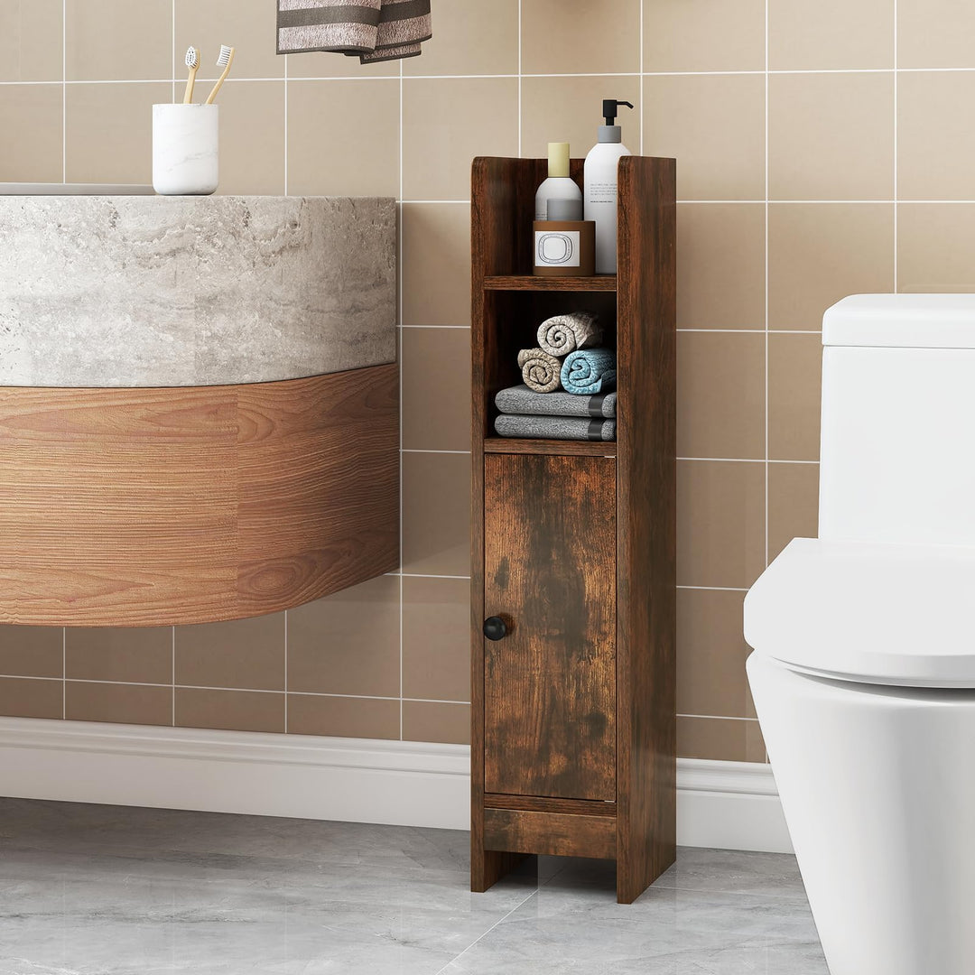 Giantex Slim Bathroom Cabinet with 3 Level Adjustable Shelf &amp; Anti toppling Design