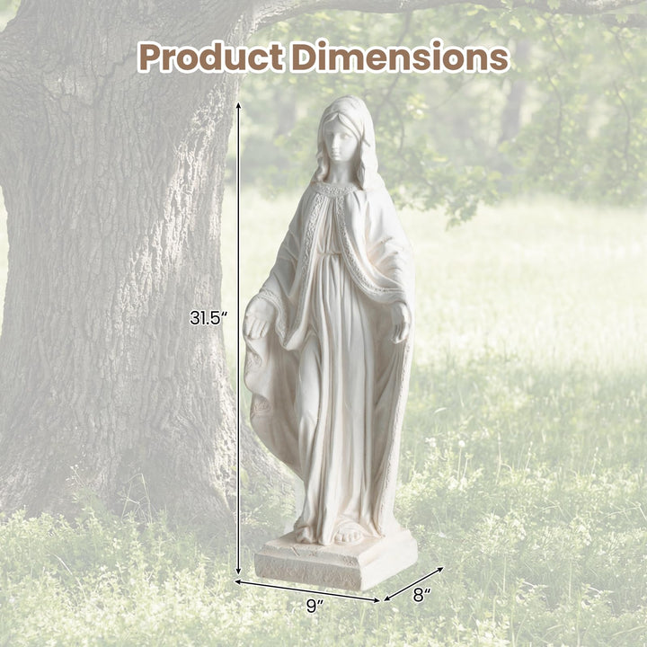 Giantex Virgin Mary Garden Statue 31.5"| Blessed Mother Outdoor Religious Statue