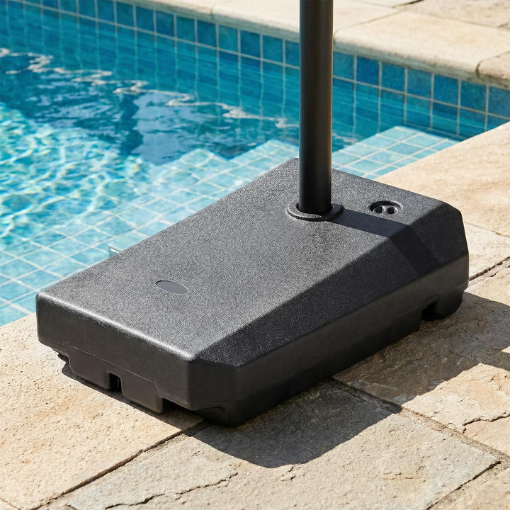 Giantex Fillable Cantilever Umbrella Base 250 lbs Heavy-Duty Offset Patio Umbrella Stand