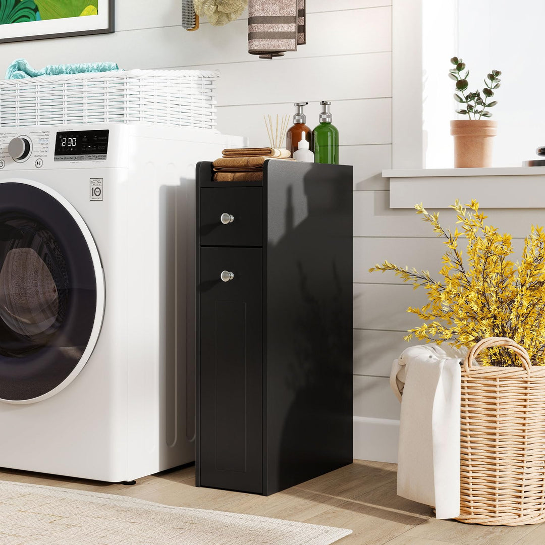 Giantex Slim Bathroom Storage Cabinet for Living Room