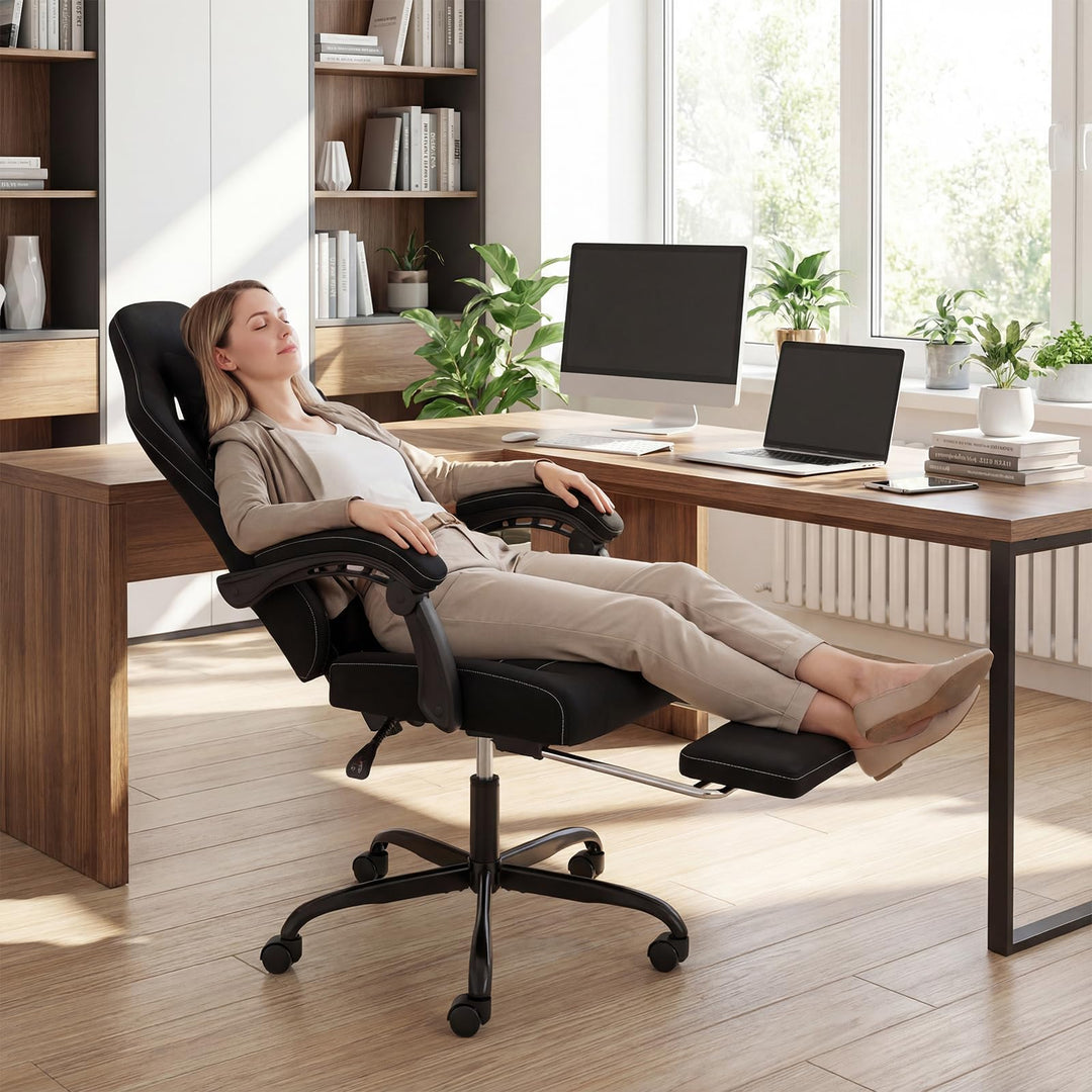 Giantex Gaming Chair | Ergonomic Computer Chair with Headrest