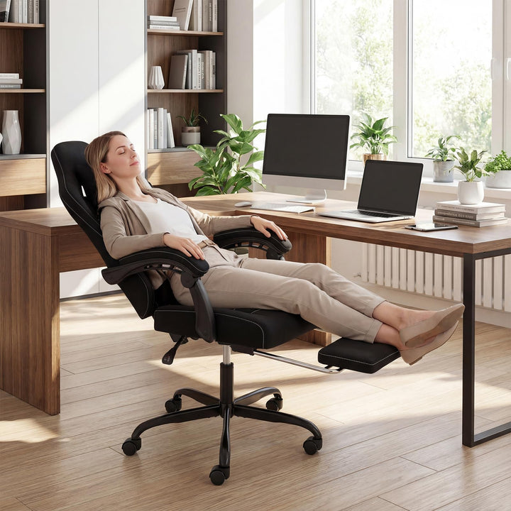 Giantex Gaming Chair | Ergonomic Computer Chair with Headrest