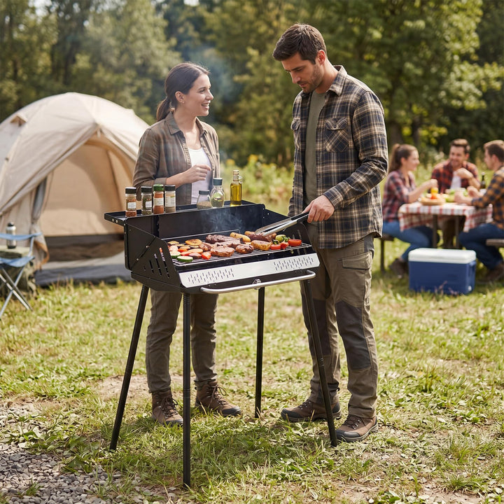Giantex Portable Charcoal Grill with Detachable Legs