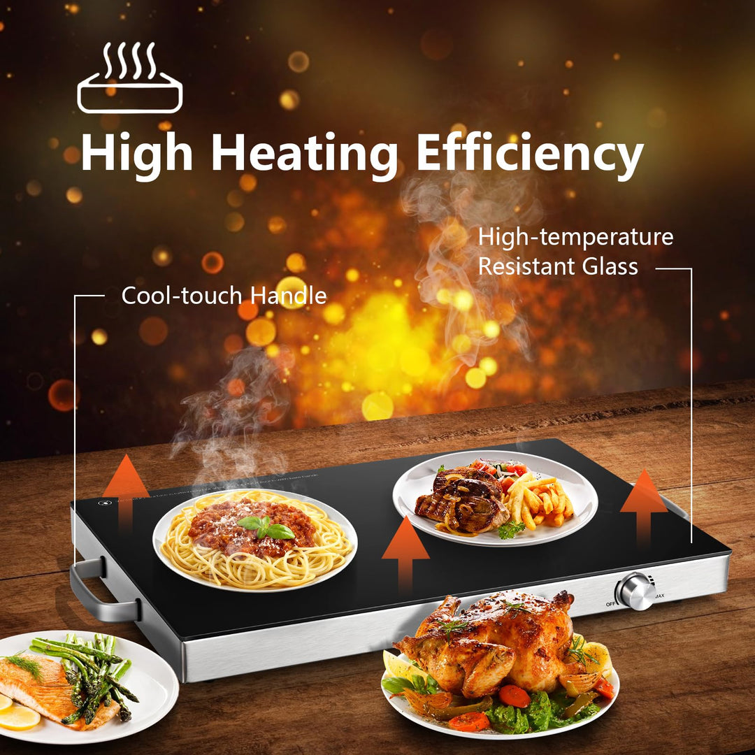 Giantex 2 Packs Electric Warming Tray, 22&