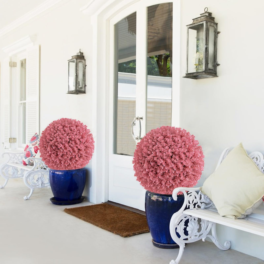Giantex 2 PCS Artificial Plant Topiary Ball, 17.5&
