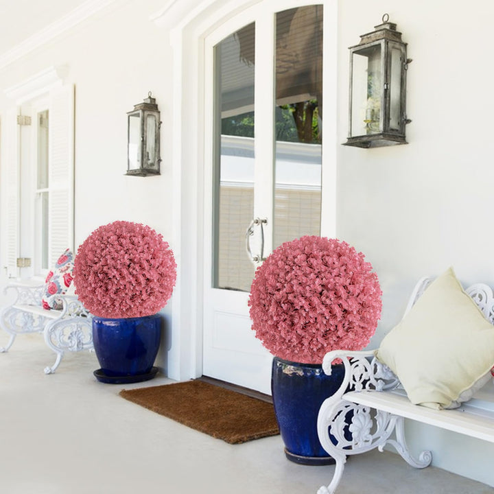 Giantex 2 PCS Artificial Plant Topiary Ball, 17.5&