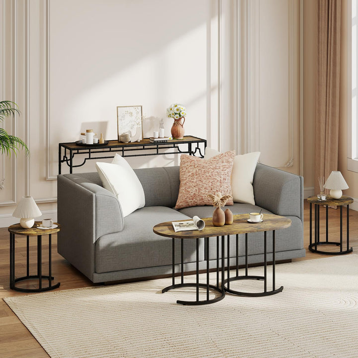 Giantex Nesting Coffee Table Set of 3