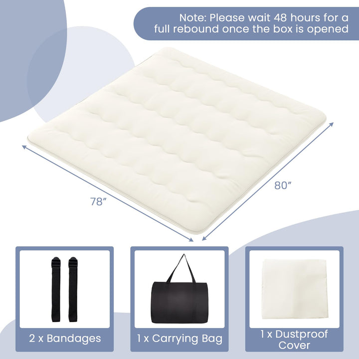 Giantex Japanese Floor Mattress, 4 Inch Futon Mattress with Washable Cover &amp; Storage Bag