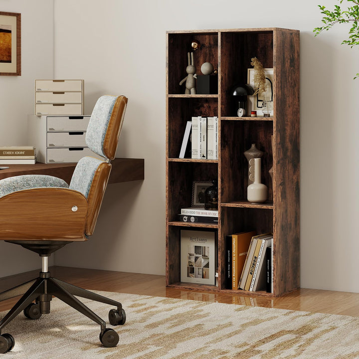 Giantex Floor Standing Open Bookshelf w/Storage Shelves