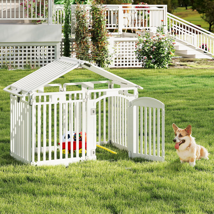 Giantex 8/16 Panel Dog Playpen 32&