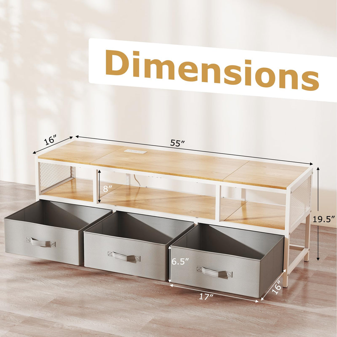 Giantex Dresser TV Stand for 65 Inch TV for Living Room Bedroom