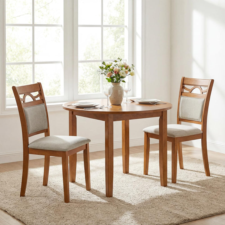 Giantex Wooden Dining Chairs Set of 2/4 for Dining Room