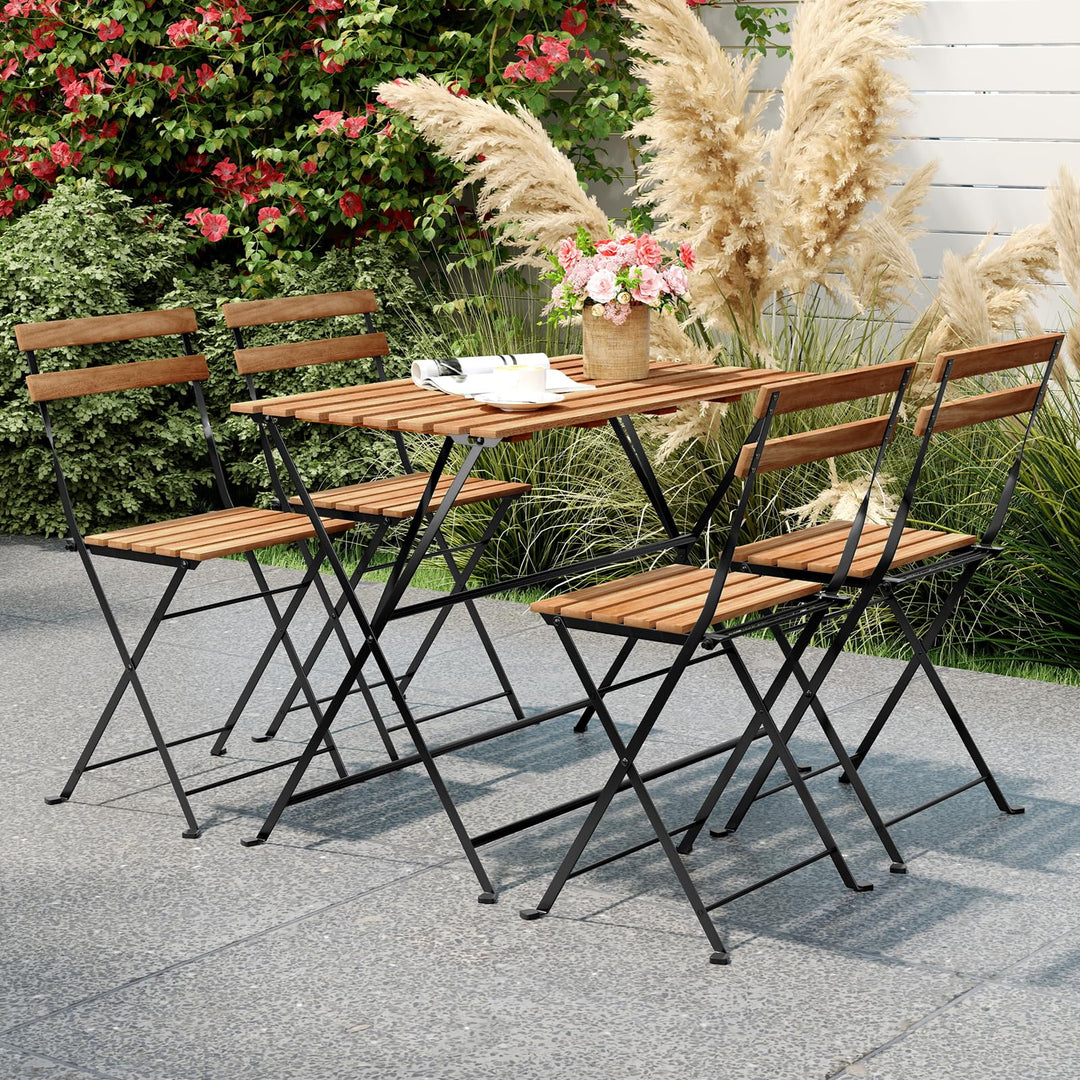Giantex 5 Piece Outdoor Dining Table Set for 4